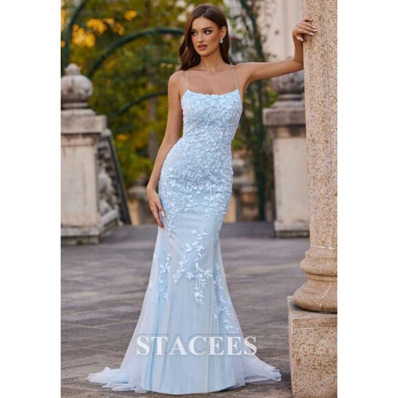 red club dress Shimmery Strapless Ruffled Ruched Bodycon Mini Light Blue Floral Cotton Width:D (Medium) $100-$200